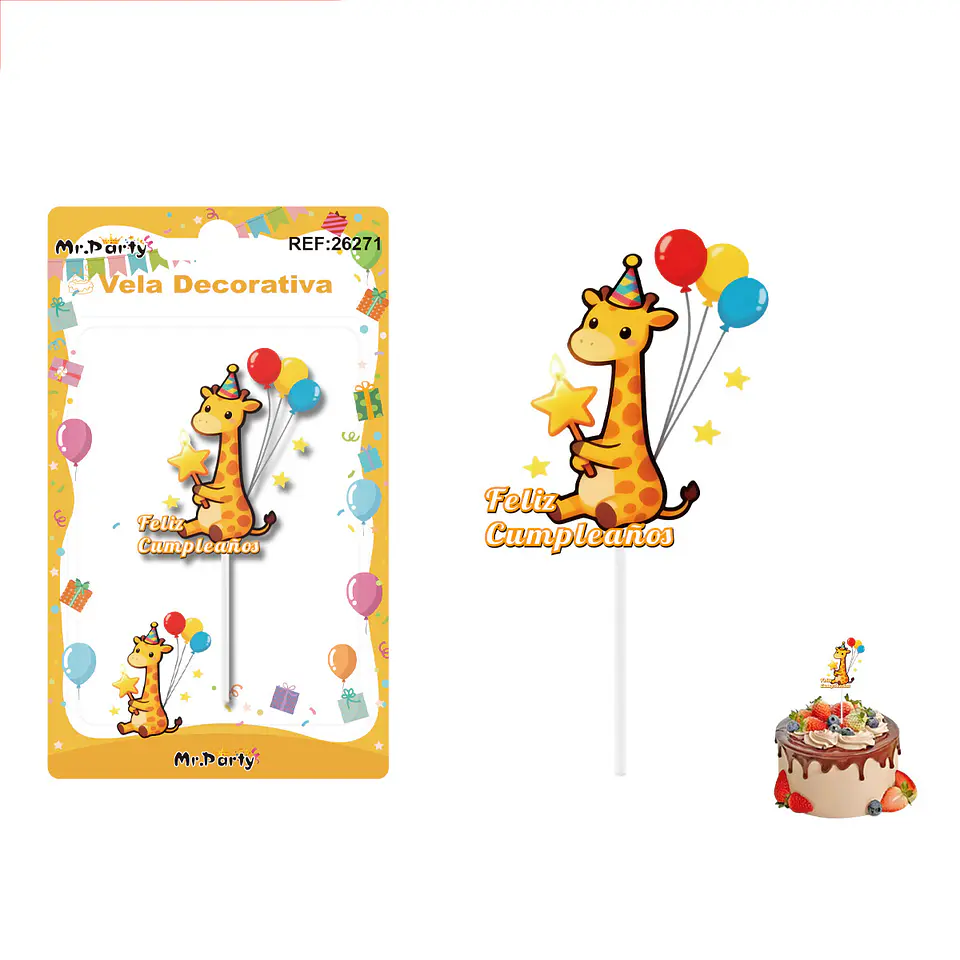 Vela decorativa de ciervo 5.5*6.3cm 1