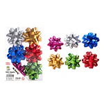 Lazos estrella para regalo colores surtidos 5cm 6pcs