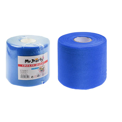 Rollo de tul decorativo azul rey 10cm*100m