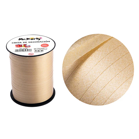 Cinta de regalo 5mm*500m dorado