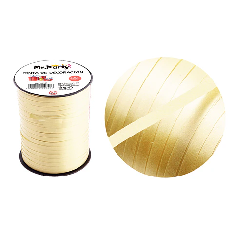 Cinta de regalo 5mm*500m beige