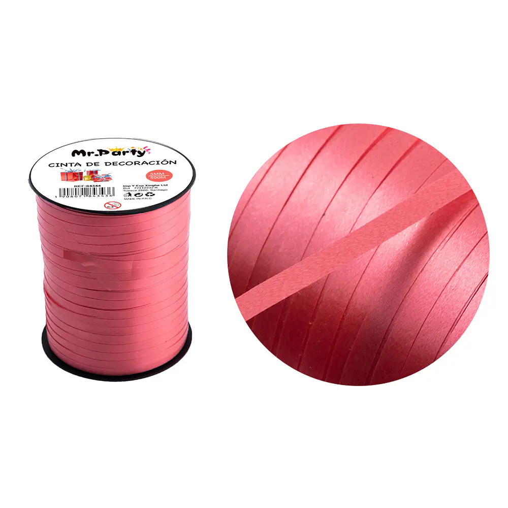Cinta de regalo 5mm*500m roja