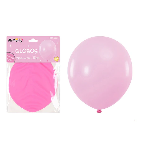 Globos de látex rosa mate 90cm