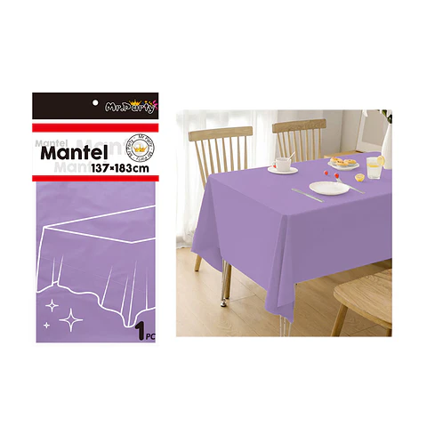 Mantel PE plástico lila 137*183cm