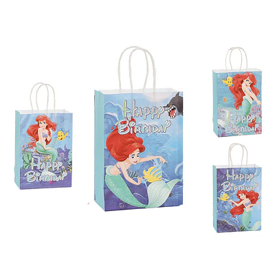 Bolsa de papel kraft sirena 21*15*8cm 12pcs Diseño Aleatorio