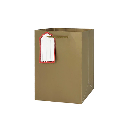 Bolsa de regalo dorada M 32*26*12cm 12pcs