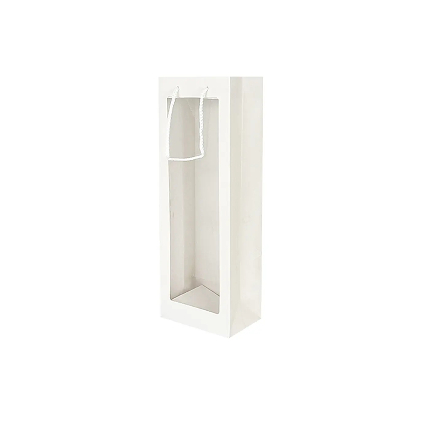 Bolsa de regalo para vino con ventana PVC blanca 36*12.5*8.5cm 12pcs 1