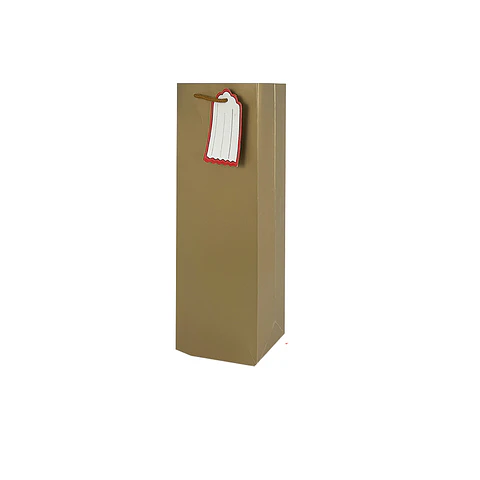 Bolsa de regalo para vino dorada 36*12.5*8.5cm 12pcs
