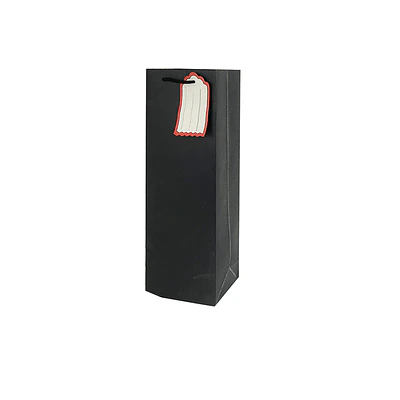 Bolsa de regalo para vino negra 36*12.5*8.5cm