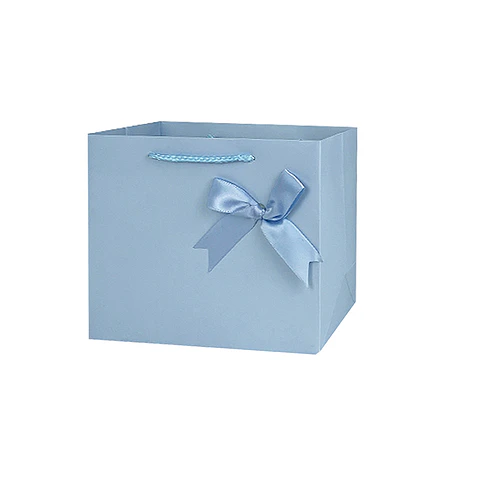 Bolsa de regalo horizontal azul M 32*26*10cm 12pcs