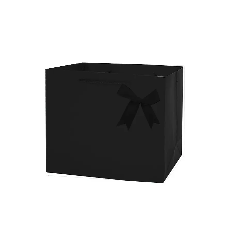 Bolsa de regalo horizontal negra M 32*26*10cm 12pcs 1