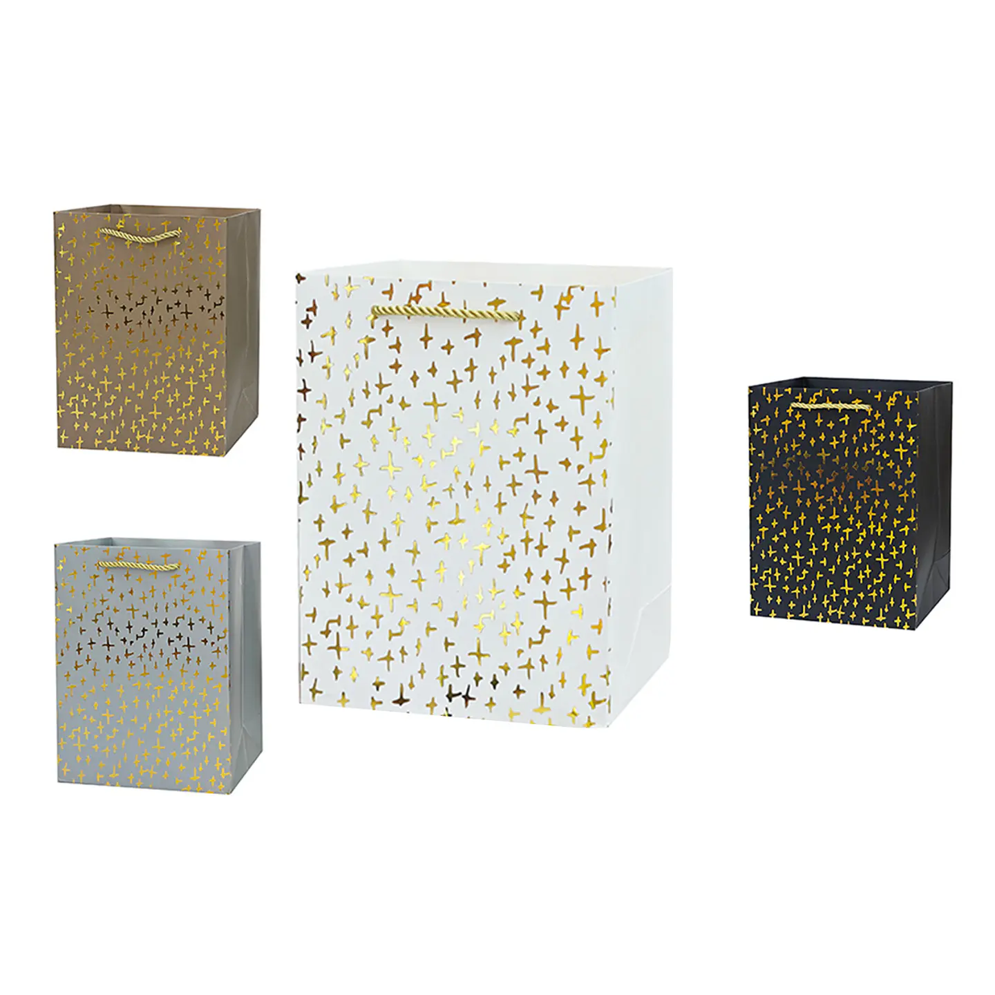 Bolsa de regalo con estampado de estrellas L 44*31*12cm 12pcs Color Aleatorio 1