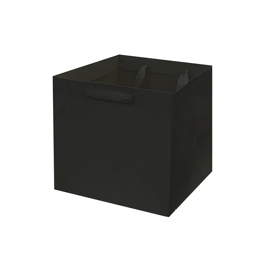 Bolsa de regalo base ancha negra XL 35*35*35cm 12pcs 1