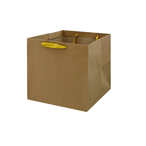 Bolsa de regalo base ancha kraft L 28*30*30cm 12pcs