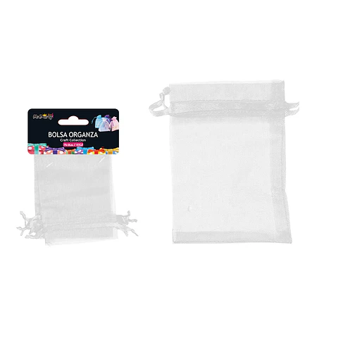 Bolsa de organza blanca 13*18cm 4pcs