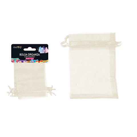 Bolsa de organza beige 13*18cm 4pcs