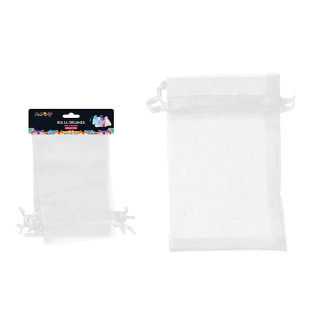 Bolsa de organza blanca 15*21cm 3pcs