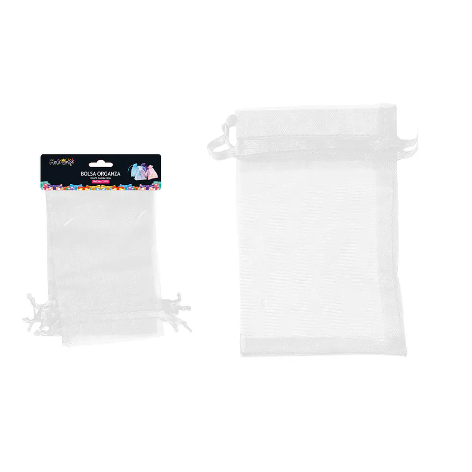 Bolsa de organza blanca 15*21cm 3pcs 1