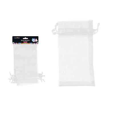 Bolsa de organza blanca 13*27cm 3pcs