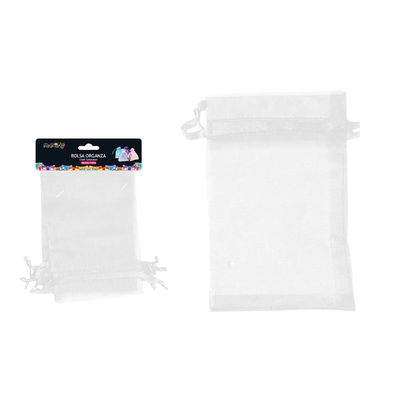 Bolsa de organza blanca 18*24cm 3pcs 1