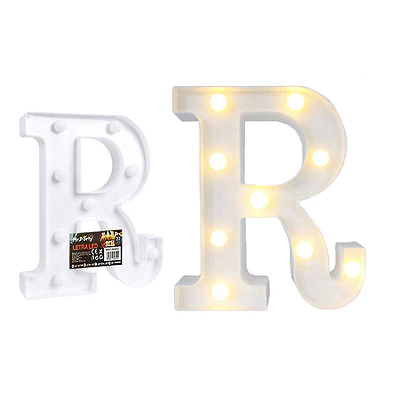 Letra R con luz led 22cm