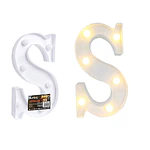 Letra S con luz led 22cm
