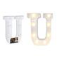 Letra U con luz led 22cm - Miniatura 1