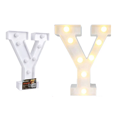 Letra Y con luz led 22cm