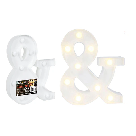 Signo & con luz led 22cm