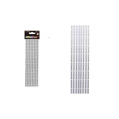 Bombillas de papel puntos plateado 20pcs 