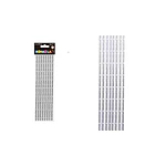 Bombillas de papel puntos plateado 20pcs 