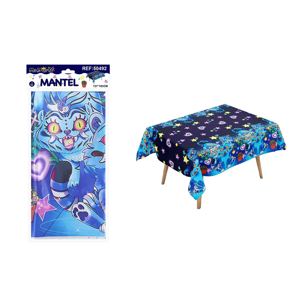 Mantel perlado Monster Girls tigre mascota 137*183cm