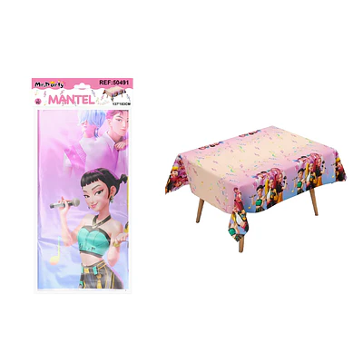 Mantel perlado rosa Monster Girls 137*183cm
