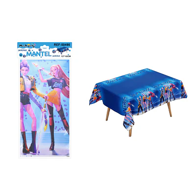 Mantel perlado azul Monster Girls 137*183cm