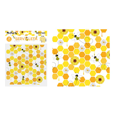 Servilletas abeja 33*33cm 10pcs