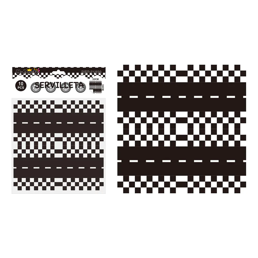 Servilletas rueda de carreras 33*33cm 10pcs