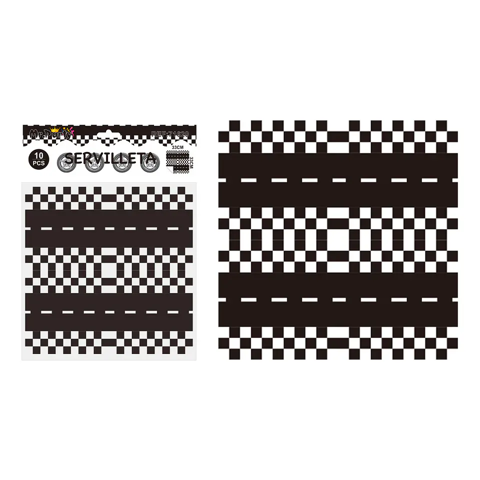 Servilletas rueda de carreras 33*33cm 10pcs 1