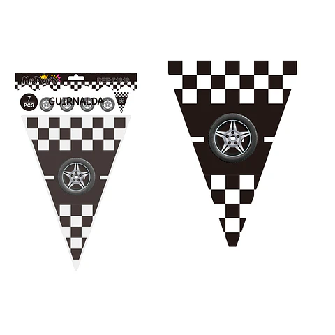 Banderines triangulares rueda de carreras 14*20cm 7pcs