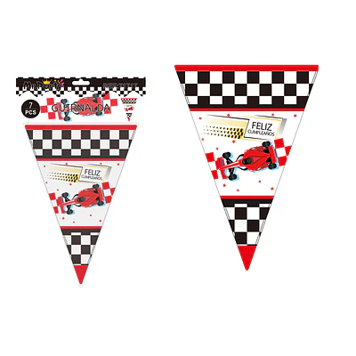 Banderines triangulares carreras 14*20cm 7pcs