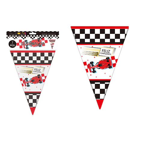 Banderines triangulares carreras 14*20cm 7pcs