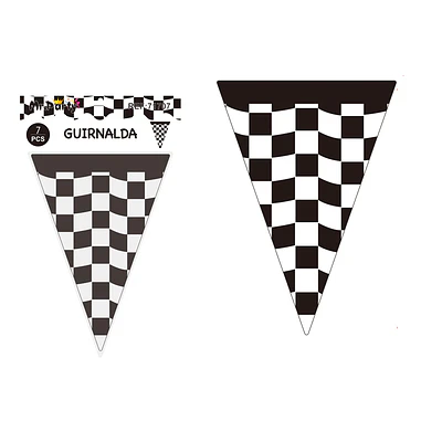 Banderines triangulares cuadros 14*20cm 7pcs