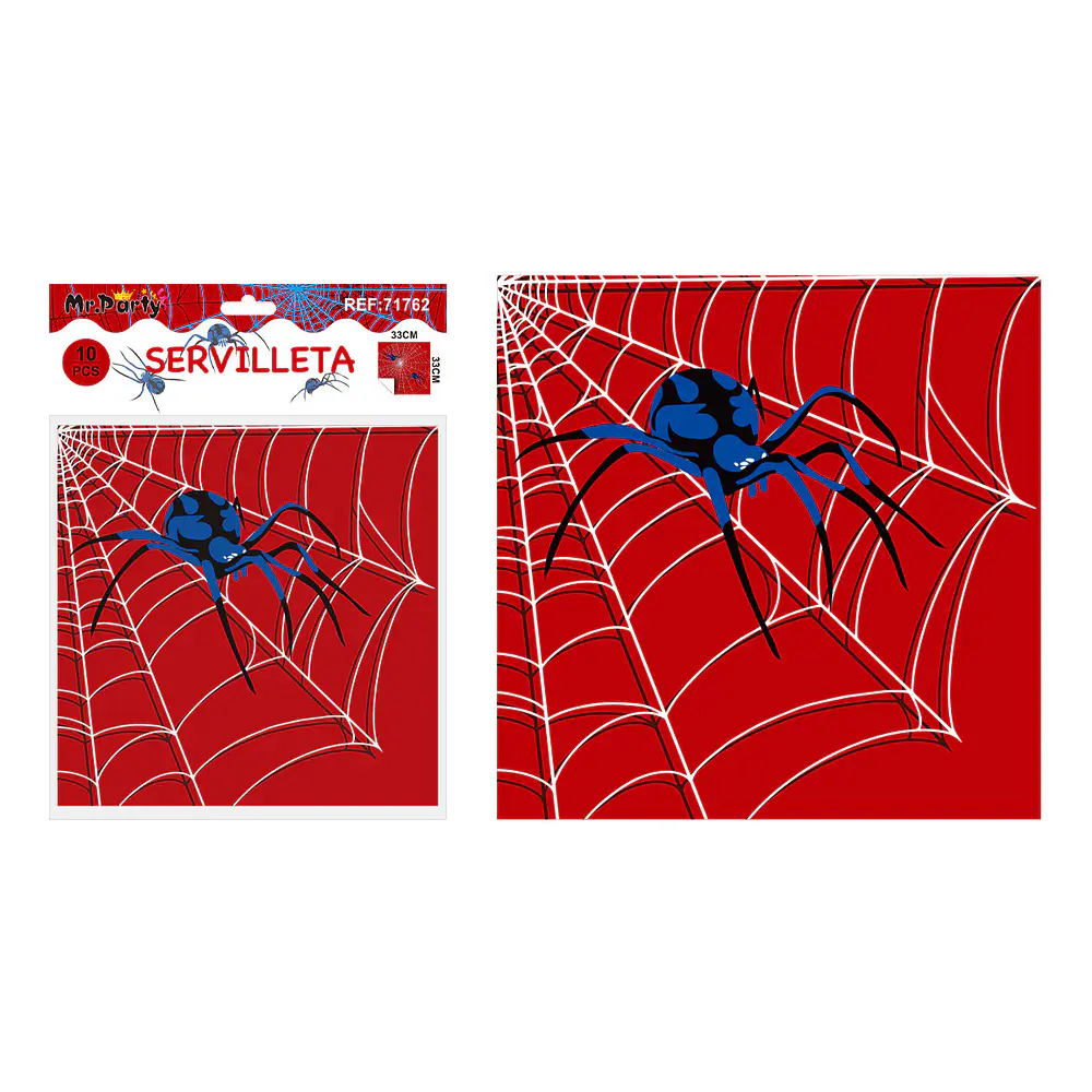 Servilletas araña 33*33cm 10pcs