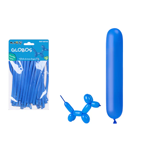 Globos largos azul oscuro 110cm 15pcs