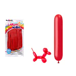 Globos largos rojo 120cm 30pcs