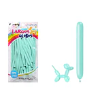 Globos largos color pastel azul tiffany 120cm 30pcs