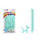 Globos largos color pastel azul tiffany 120cm 30pcs - Miniatura 1