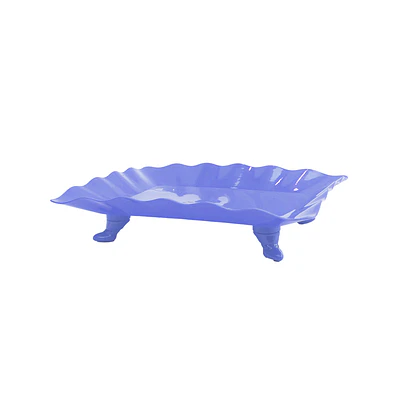 Soporte para torta con borde ondulado lila 23*29.5cm