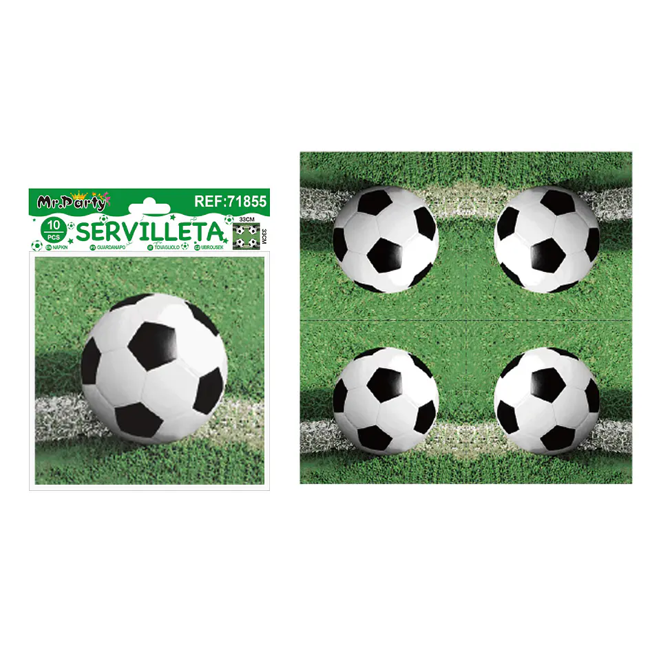 Servilletas de fútbol 33*33cm 10pcs 1