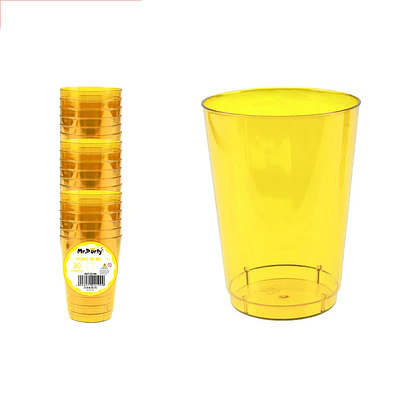 Vaso plásticos amarillo 5*3.1*5.3cm 60ml 20pcs