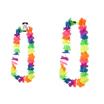 Collar cotillón hawaiano colorido 48cm